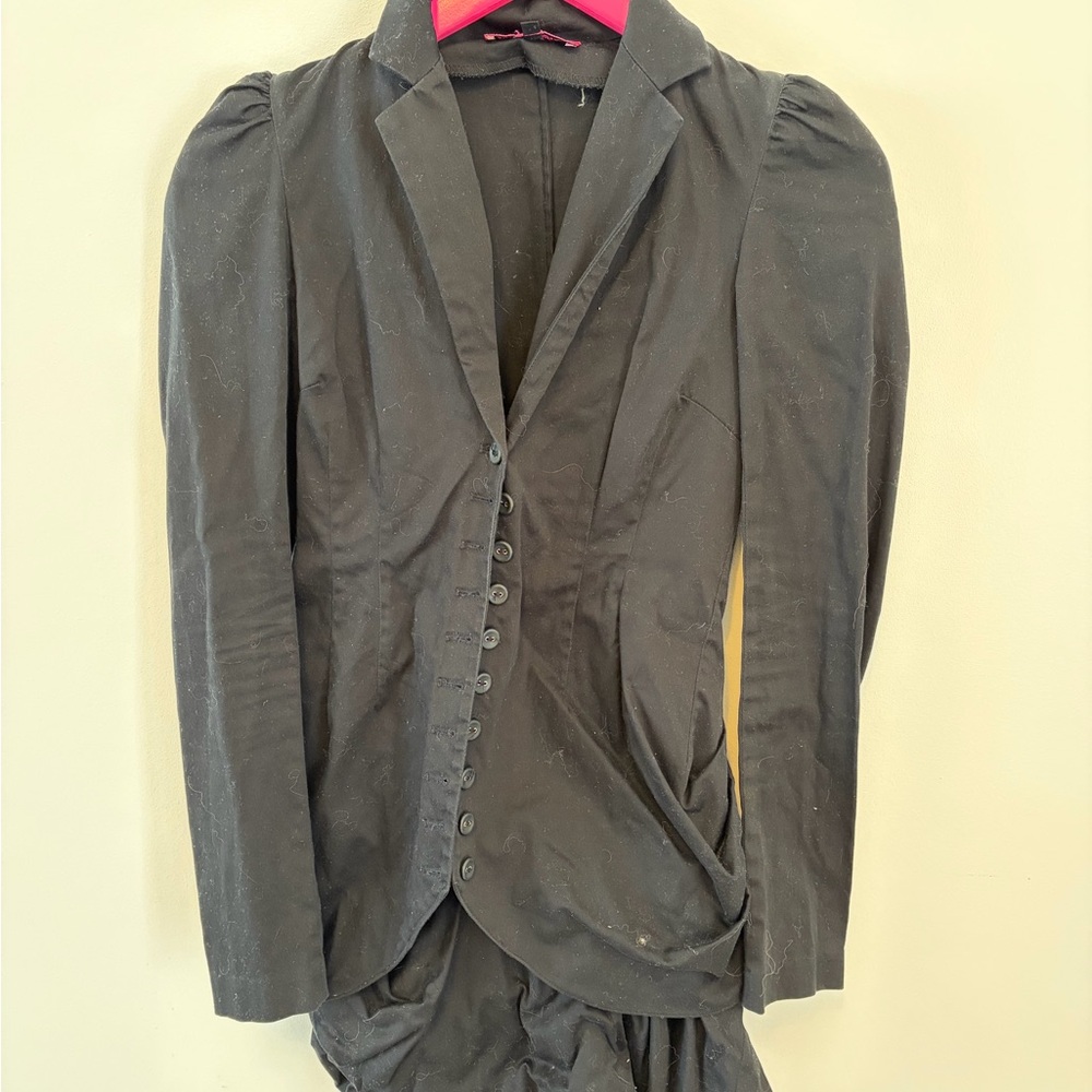 Betsey Johnson Black Garment with Hot Pink Label